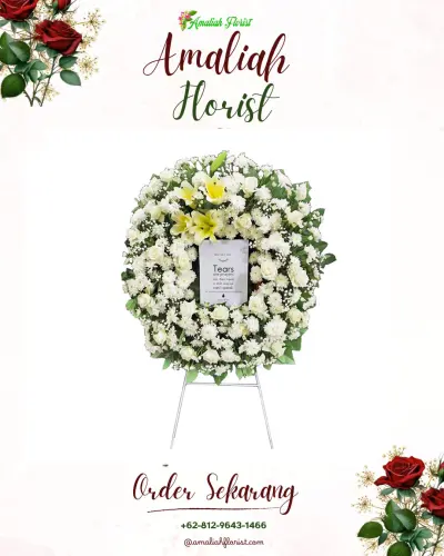 Krans Bunga Duka Cita di Giyono